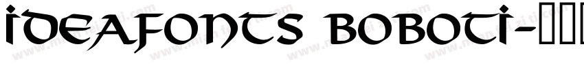 IdeaFonts BoBoTi字体转换